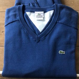 Men’s Lacoste v neck cotton sweater